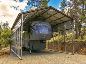 18x21x7 Boxed Eave Side Entry Carport Ca Carports