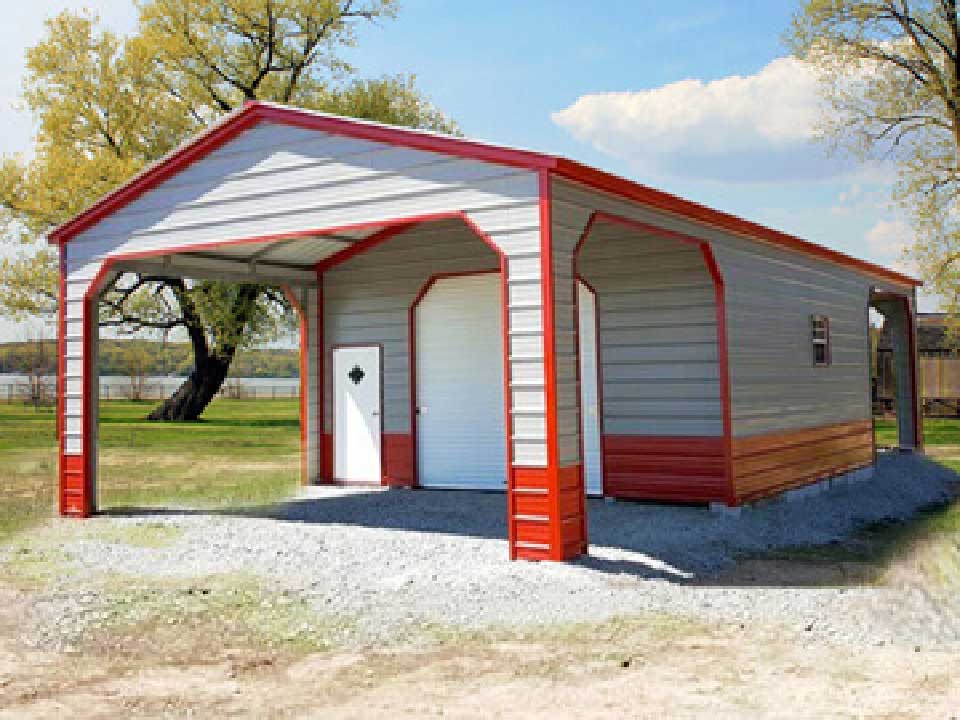 Combo Units RD Carports, RV Covers, Metal Garages